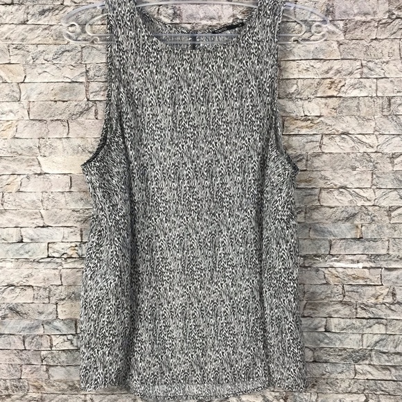 Tokito Women's size 14 gray and White Sleeveless Blouse - Picture 1 of 16